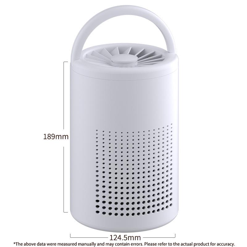 USB-Charged Desktop Air Purifier: Formaldehyde and Odor Removal with Negative Ions белый
