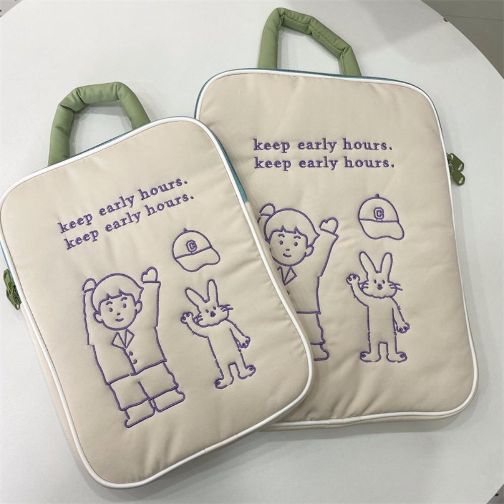 

Cartoon Printing Handbag Cover Nylon Tablet Protective Case Shockproof Storage Pouch