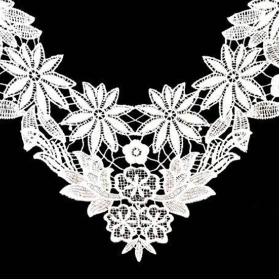 Refreshing Flower Embroidery Lace Collar Sewing Handcrafts DIY Applique Decor