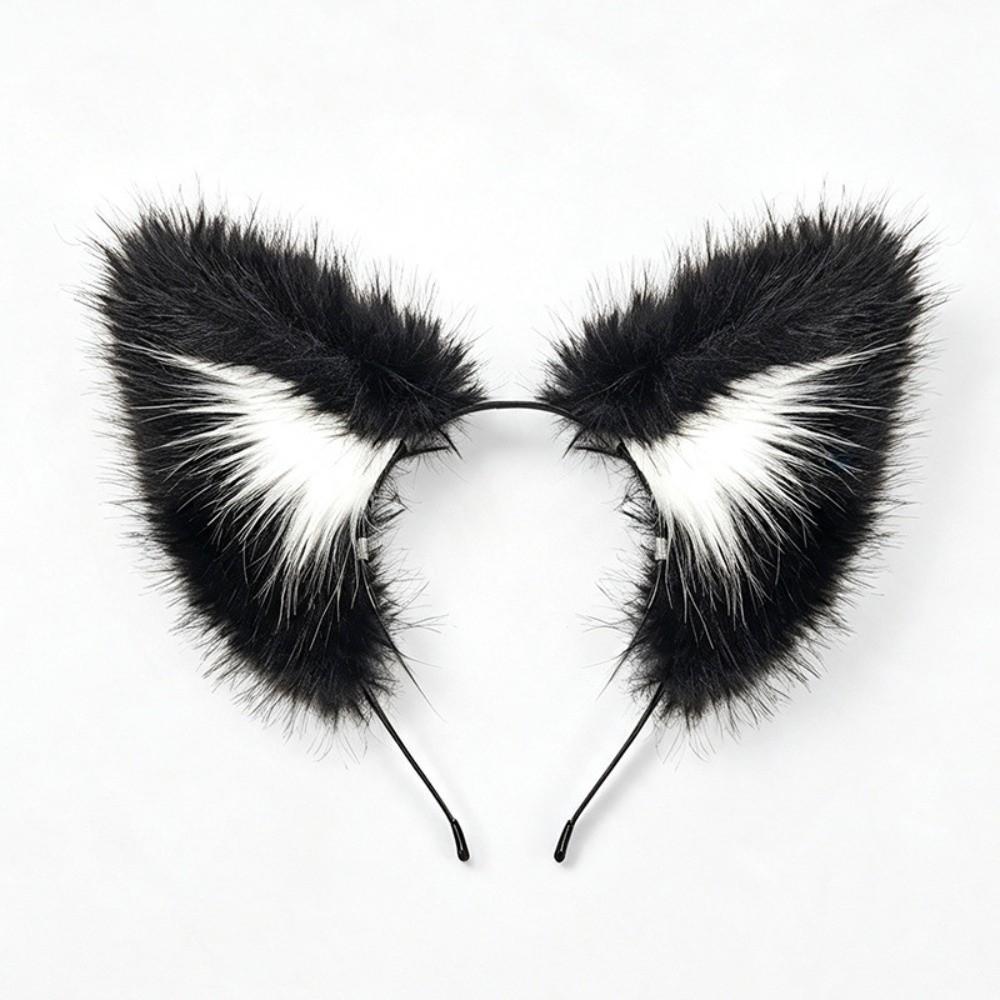 Faux Fur Animal Ear Headwear Realistic Furry Hair Band New Fox Ear Headband  Headwear