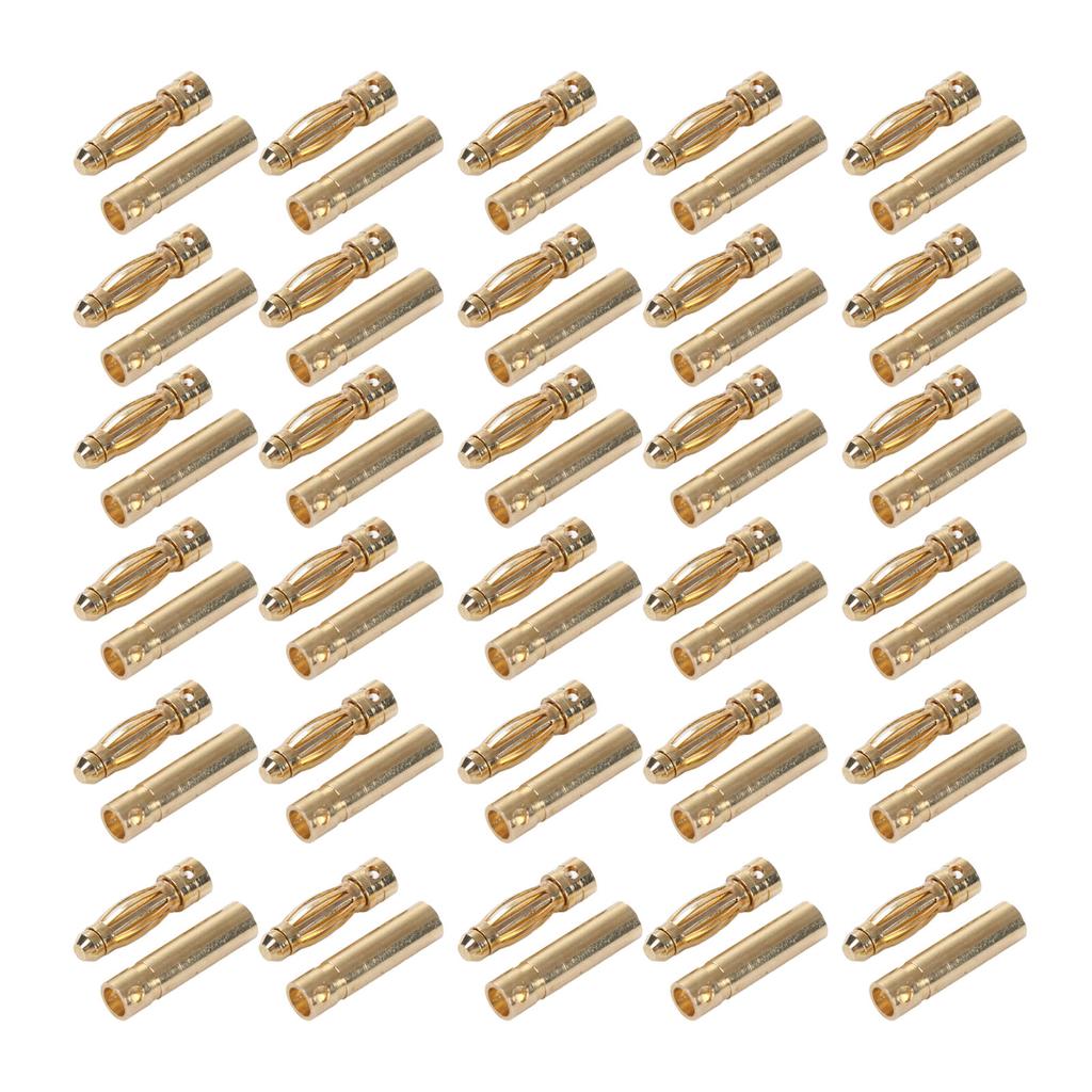 30 Pairs Battery Connector Plug Gold Plated for RC Lithium Batteries Device Electric Motor