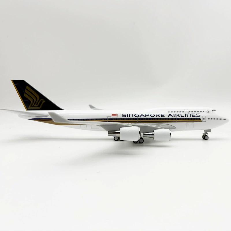 1/240 Scale Replica B747 Airplanes Model 30CM Resin Singapore Airlines 747 Aircraft  Model Airplane Simulation Toys Model Plane