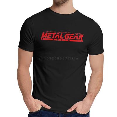Letnia Gra MGS Metal Gear Solid Moda Zabawny Nadruk T-shirt Casual Bawełniany Okrągły Dekolt Krótki Rękaw Rozmiar Europejski XS-5XL Koszulka