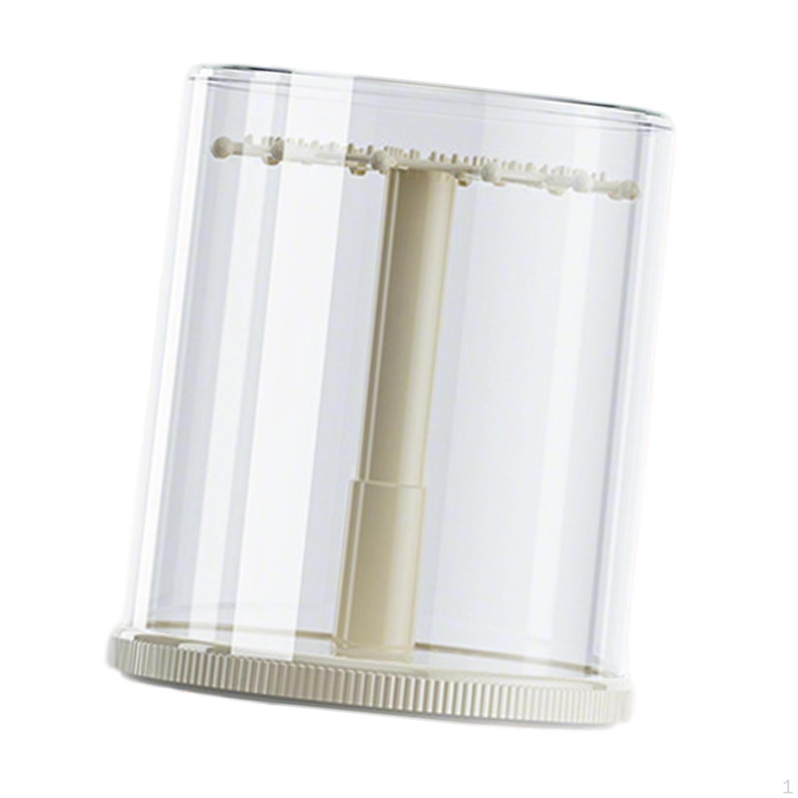 

Витрина для кукол Прозрачная Вращающаяся Со всех сторон Игрушки Фигурки Экшн Настольная Коробка для хранения Cream White