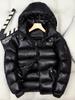 Brand White Duck Down Coats Man Winter Fashion Solid Zipper Outwears Thicken Down Jacket Men Casual Hood Shiny Warm Loose Parkas