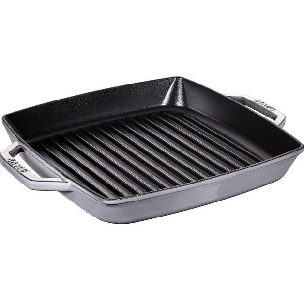 Square Zwilling Staub Grill Pan 33x33 Cm, Grey (40511-785-0)