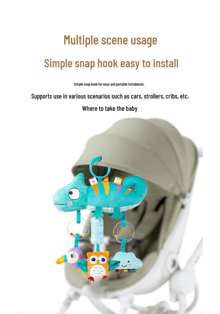 Weaners World Crib & Stroller Hanging Rattle Toy for Infants 0-1 Year - Wind Chime Baby Early Learning Pendant
