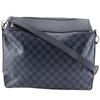 Greenwich Shoulder Bag N41348 Messenger Black / navy/Damier Cobalt Mens Used