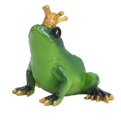 Kurbağa Figür Heykelcik Gerçekçi Sevimli Sentetik Reçine Masaüstü Heykeli Süs Mutfak Yatak Odası için