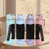 1PC Black Lace Corset Design 750ml Color Plastic Sports Water Bottle Leakproof Flip Straw Lid Suitable for Sports Office Home Use