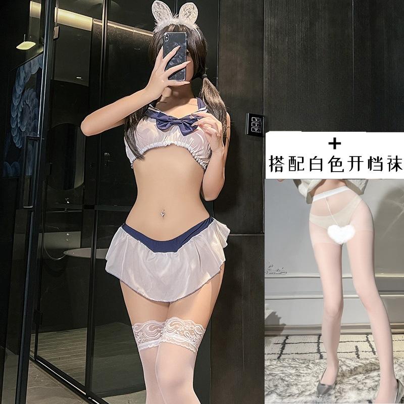 Sexy Lingerie Sexy Sister Uniform Temptation Cosplay Open Suit Pure Desire Sailor Suit Free