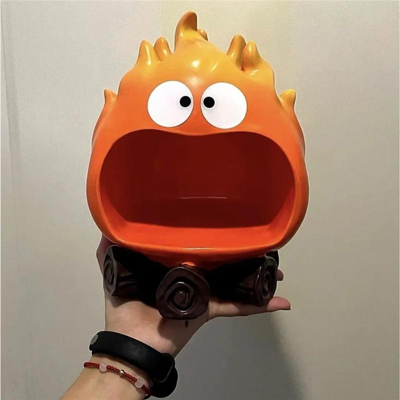 AT19-Fire Desktop Decoration Cartoon Snack Organizer Table Ornament Living Room Porch Key Storage Tray