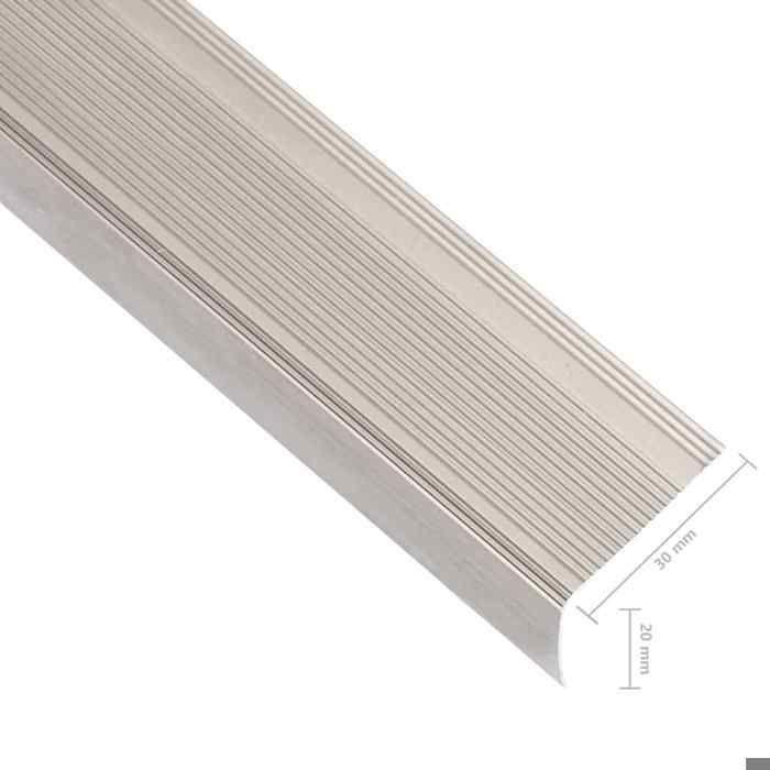 VidaXL Stair Nosing L-shape 5 Pcs Aluminum 100 Cm Champagne, Stair Treads, Stair Edges, Stair Profiles, 146771