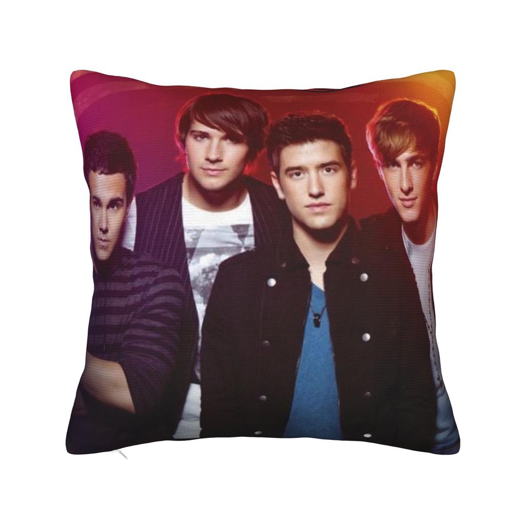 Decorative Pillowcases BTR IN REAL LIFE WORLDWIDE 2025 TOUR Big Time Rush Car Throw Pillow Case Cover Square Multi Size