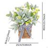 Door Hanging Basket Wreath Spring Summer Decorative Ornament for Farmhouse, Party,