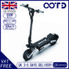 OOTD T10 Foldable E-Scooter 900W Peak 48V 13.5Ah Battery 150kg Load 11-inch Tubeless Tires Foldable Commuter E-Scooter