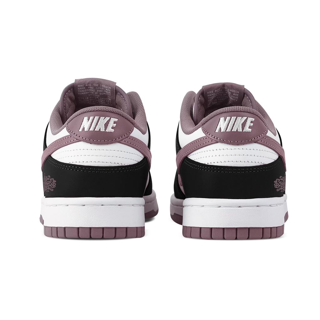 Nike Dunk Bouquet Shadow, Heart Box Leather Abrasion Resistant Low top Skateboard Shoes Unisex Black Purple DV0833-112(Team529--)