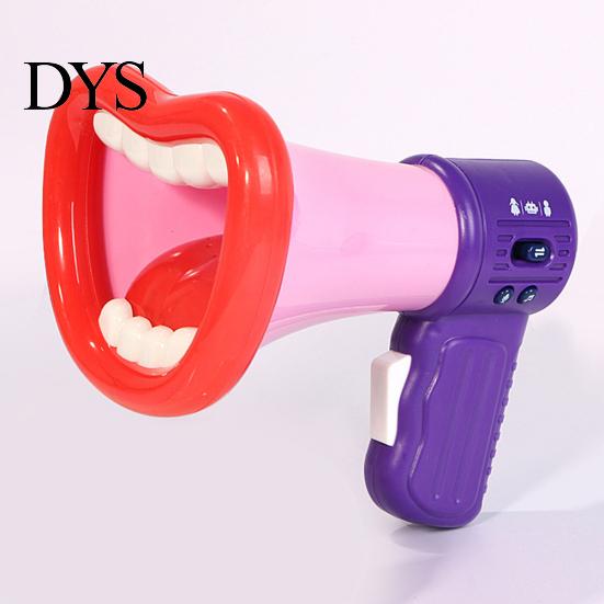 Funny Big Mouth Megaphone Recording Voice Changer Kids Mic Toy Party Favors