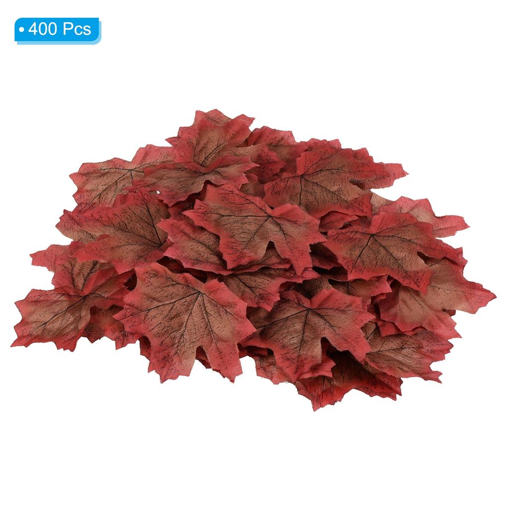 Artificial Leaves, 400/1100 Pcs Fall Maple Autumn Fake Leaf for Wedding Party Thanksgiving Halloween Decoration, Gold