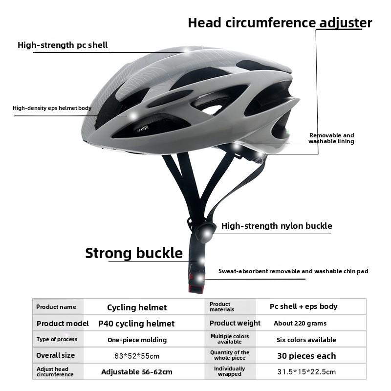 Large Size Adult Road Bike Helmet Adjustable Mountain Bicycle Helmet with Detachable Visor for Men Women