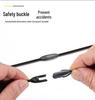Double-Sided Transparent ID Card and Badge Holder with Round Silicone Lanyard