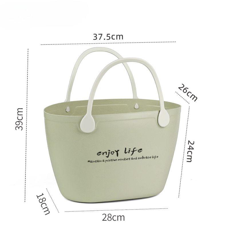 Multi-Size Picnic Basket Handheld Grocery Shopping Basket Household Storage Bin for Laundry Snack Vegetable Organizer