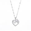 Light Luxury Bow Love Necklace Women'S Simple High-End Versatile Inlaid Zircon Pendant Exquisite Jewelry