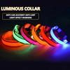LED Dog Collar Safety Night Light Flashing Necklace Reflective Pet Collar with Bright LED for Walking