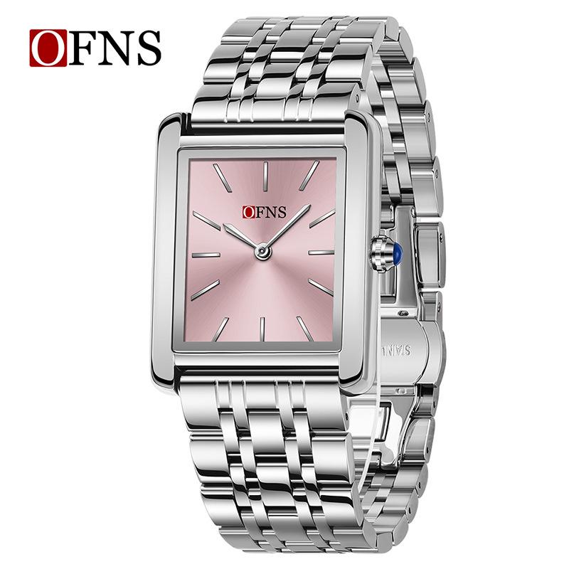 Oufani Women's Waterproof Roman Square Quartz Wristwatch