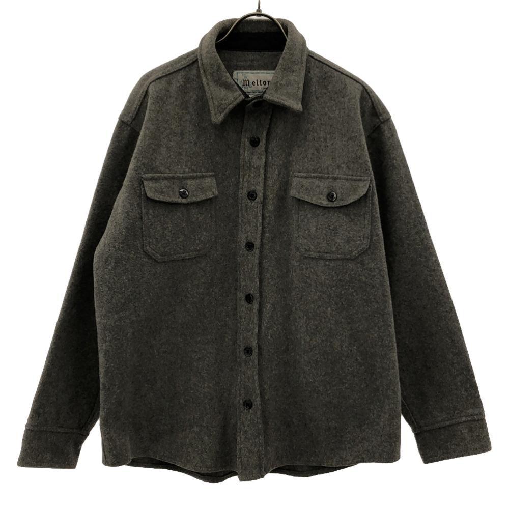 

мельтон 70-е 80-е Сделано в США Винтажная шерстяная куртка S серый Мужская Б/У