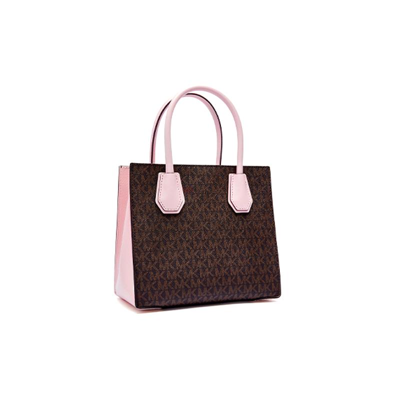 Michael Kors Handtasche [Empfehlung Ei] Mercer presbyopische Farbabstimmung Leder Akkordeon-Tasche Schulter-Crossbody mittlere Größe Damen mittlere Größe