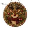 Handgemaakte Feestelijke Huisdecoratie Kerst Kunst met Nep Parels Hangend Ornament Kit, DIY 3D Kralen Sprankelende Acryl Edelsteen Kunst Ambacht, Bord voor Raam, Deur,