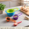 Colorful Food-Grade Measuring Cup and Spoon Set with Precision Scale