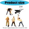 Realistic Mini Construction Worker Digging Scene In 1:64 Scale Resin Craft Road Construction Model for Display & Fun