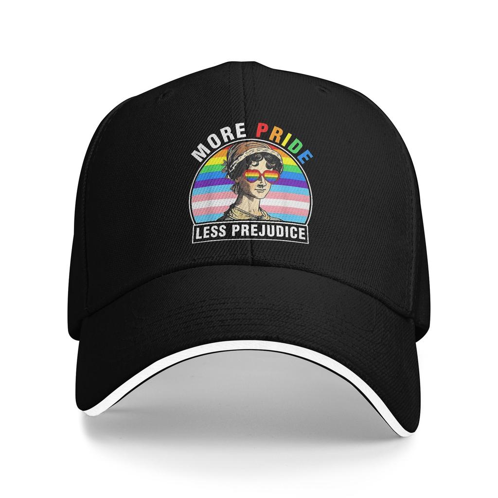 New More Pride Less Prejudice Golf Hat Unisex Style Headwear Daily Workouts Adjustable Sun Caps