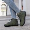 Women’s Winter Boots Outdoor Men’s Green Wide Palm Warm Cotton-padded Shoes High Top Hiking Boots for Couple Plus Size