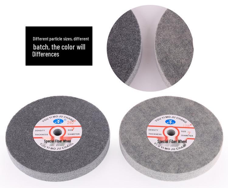 Yiyi Fiber Polishing Wheel Nylon Disc Non-woven Brushing Grinding 250x25mm 7P/9P