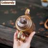111ml Aesthetic Yixing Purple Clay Teapots Handmade Jiquan Pot Raw Ore The Keel Gold Sand Mud Kettle Zisha Tea Set Supplies Gift