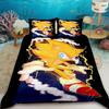 Duvet Cover Sonic Hedgehog Cartoon Bedding Set Comforter Cover with 2 Pillocase Bedroom Dormitory Best Gifts