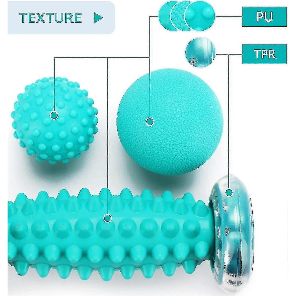 3 Sets Foot Massage Balls Hedgehog Ball and Foot Massage Roller Set for Plantar Fasciitis Pain Relief, Muscle Relaxation, Improve Circulation