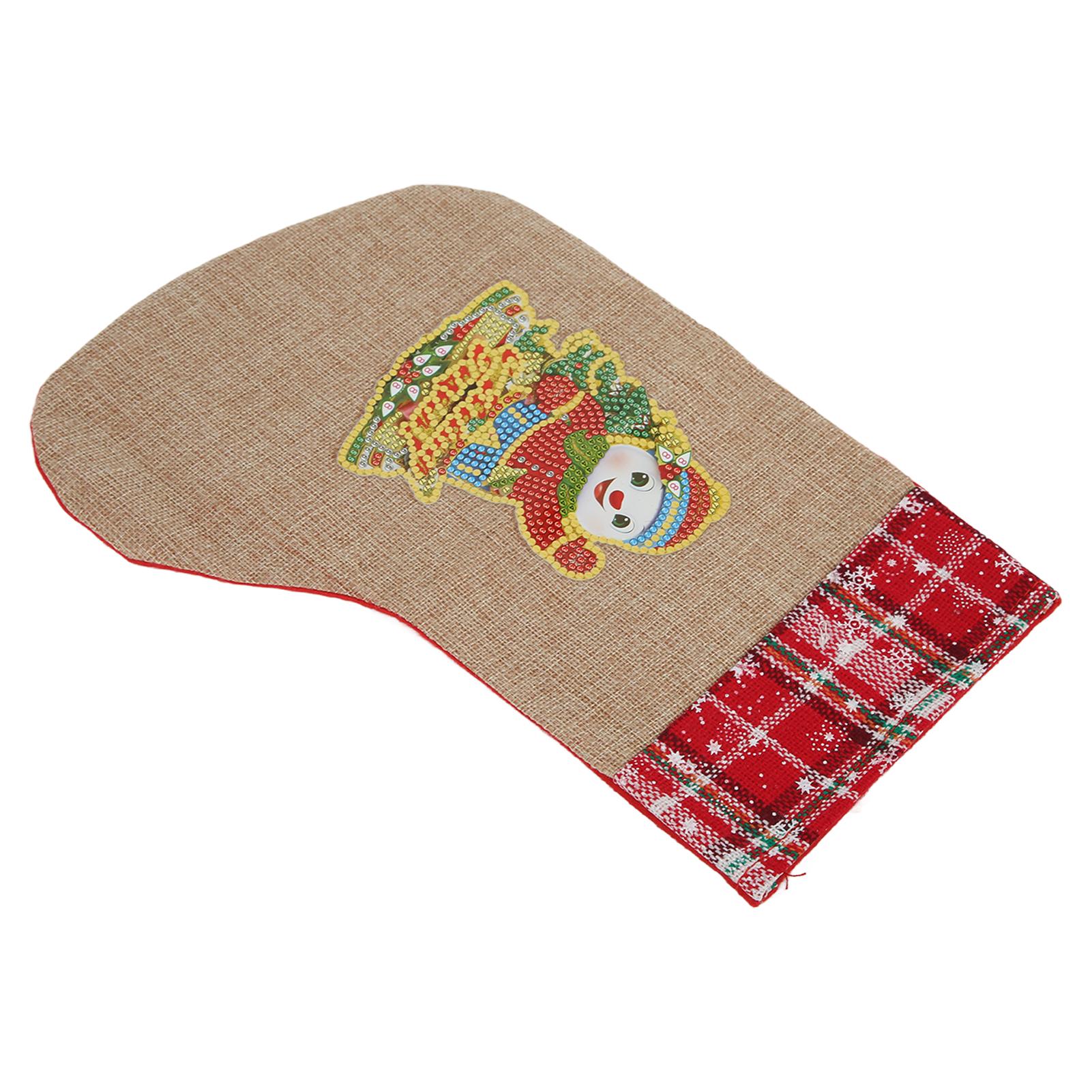 

Christmas Stocking Decoration Multi Purpose Exquisite Workmanship Vivid Details Colorful Christmas Sock Candies Gift Bag