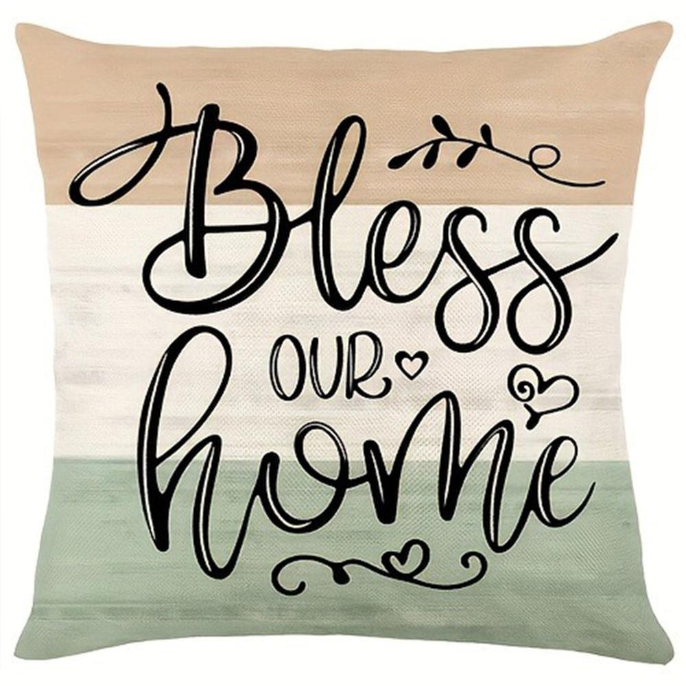 Nordic Green Plant Rabbit Pattern Home Decor Pillowcase Bedroom Living Room Sofa Decoration Polyester Cushion Cover with Zipper