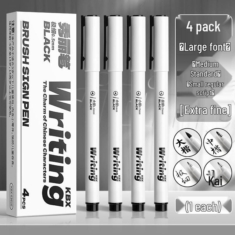 Elegant Calligraphy Brush Pen - Student & Adult Beginner, Fountain Pen Style with Soft Tip for Regular Script
