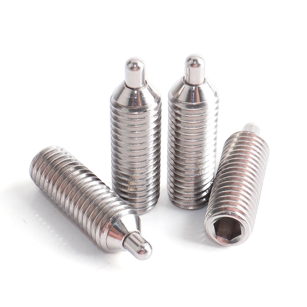 M4 M5 M6 M8 M10 M12 Spring Plungers with Round-ended Pin and 304 Stainless Hex Socket Screw Spring Pin