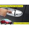 For TOYOTA Corolla 2014 2015 2016 MK11 E160 Levin Luxurious Chrome Door Handle Car Covers Accessories Car Stickers Car Styling