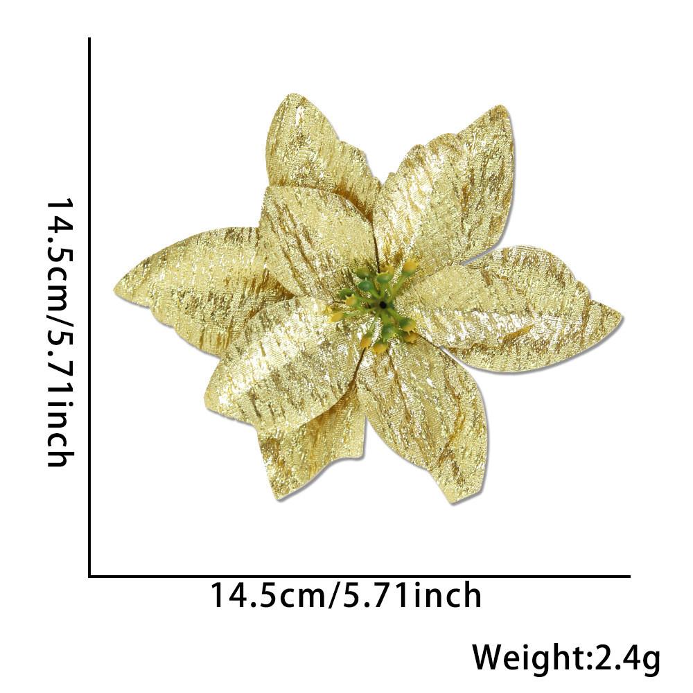 

Цветок Потрясающее Рождественское Украшение Венок С Роскошной Двуслойной Тканью Для Праздничного Домашнего Стиля Light Gold