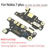 Type-C Charging Port Charger USB Jack Board  For Nokia 7 plus 7+ TA-1049 1055 1062 Charging Port Board Module Replacement Pa