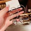 Super Sparkling Crystal Golden Earrings for Women Personalized Exquisite Daily Accessories Party Jewelry Birthday Gifts