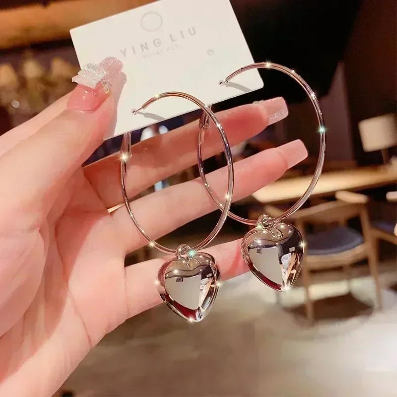 Super Sparkling Crystal Golden Earrings for Women Personalized Exquisite Daily Accessories Party Jewelry Birthday Gifts