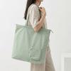 Portable Nylon Shoulder Bag Large Capacity Foldable Tote Bag Travel Storage Handbag  Daily Use